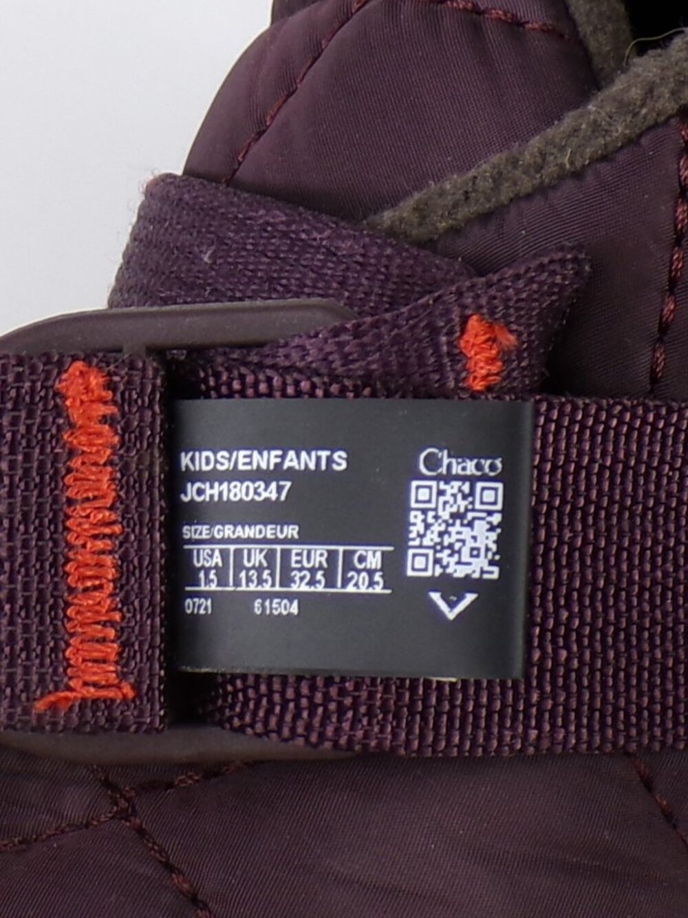 Chaco Ramble Puff Booties – Dark Plum – Big Kids Size 1.5 (EU 32.5) 🍇 NWT - Picture 7 of 7